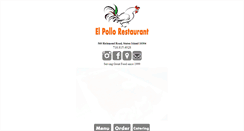 Desktop Screenshot of elpollorestaurant.com