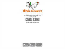 Tablet Screenshot of elpollorestaurant.com